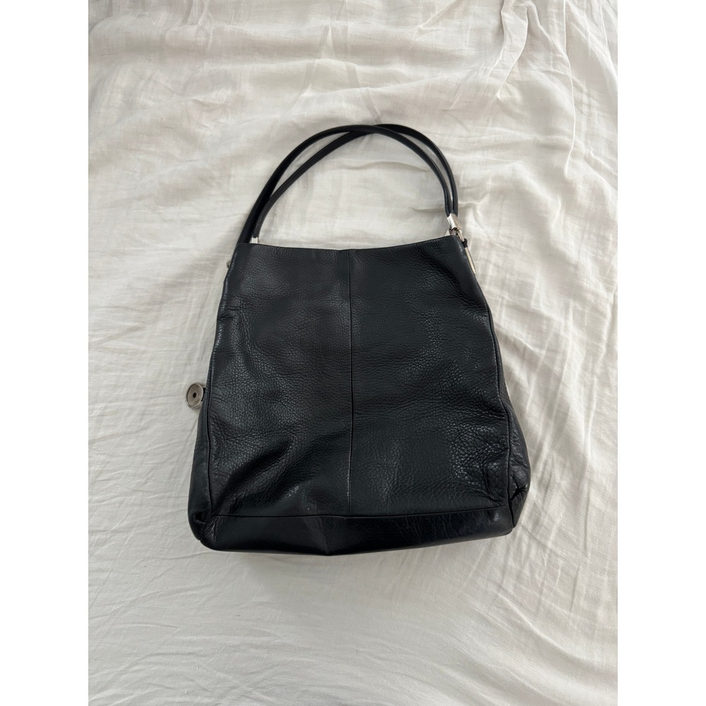 Coach Madison Phoebe Black Pebbled Leather Shoulder Hobo Bag